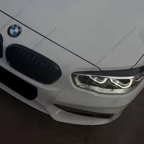 For BMW 1 Series F20 F21 118i 120i 2015 2016 2017 2018 2019 Front Headlight Eyebrow Eyelid Cover Glo