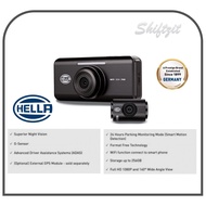 Hella Driving Video Car Recorder DR820 GPS Module WiFi 2 Channel Front/Rear Full HD 24Hours Recorder