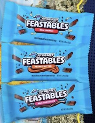 Mr Beast Feastables 21g pack - Milk Chocolate candy , Peanut Butter, Milk Crunch