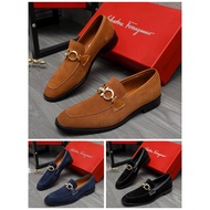 Shoes S1F1H caremel brown color leather loafer men shoes kasut lelaki