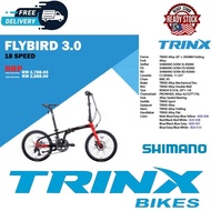 Trinx Bicycle - Folding Bike 20 - 451Wheel - Flybird 3.0 - Free Shipping - Shimano 18 Speed (Harga/Price Nego)