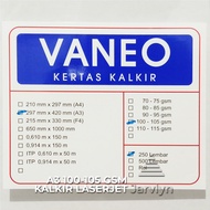 JARVLYN - KERTAS KALKIR A3 100/105 GSM ECERAN MERK VANEO TRACING PAPER GAMBAR ARSITEK JIPLAK TRANSPA