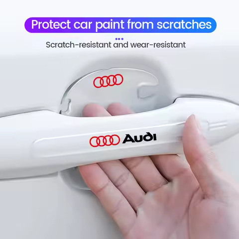 Car Door Handle Cup Transparent Anti Scratches Protector Stickers Film For Audi A1 A2 A3 A4 A5 A6 A7