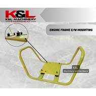 HEAVY DUTY U FRAME ENGINE FRAME C/W MOUNTING (ROBIN,EY20,HONDA GX160 , G200)