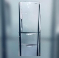 三門玻璃面日立雪櫃 Three-door glass-front Hitachi refrigerator