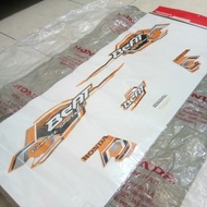 Striping Sticker Honda Beat Karbu KVY Fullset Orange Original AHM