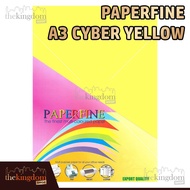 Paperfine A3 Cyber Yellow HVS Paper, 100 Sheets, Color Code 363
