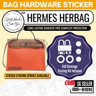 [𝐁𝐍𝐂𝐓👜]💛 Hermes Herbag Hardware Protective Sticker | Full Coverage Bespoke Fitting Seal/Film | Ready