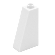 COOLPON|This Is LEGO Parts White Beveled Brick Slope 75 2x1x3 4460b 446001