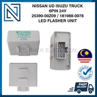 TH-S508L NISSAN UD ISUZU TRUCK 6PIN 24V LED Lights Flasher Unit Signal Relay Indicator Relay 25390-0