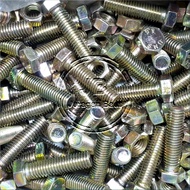 KEY BOLT 12 YELLOW NUT M8 X 30 LENGTH 3CM 3 CM 30MM 30 MM BMK M8X30 BOLT 8X30 8 X 30 PITCH DRAT 1.25