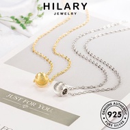 HILARY JEWELRY Beads Korean Accessories Original Women 925 Opal Sterling Personalized 純銀項鏈 Rantai Silver Perak Leher Perempuan Chain For Gold Pendant Necklace N48