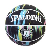 SPALDING Marbles Black Pastel Adult Rubber Basketball - Black