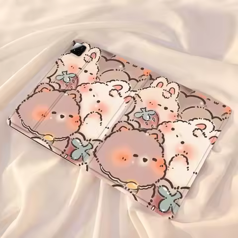 Cartoon bear pattern For Xiaomi Redmi Mi Pad 4 5 6 7 8 K SE Mini Pro Plus Max 10.1 11.2 inch Tablet 