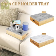 Couch Cup Holder Practical Sofa Cup Holder with Cell Phone Holder 5 Compartments Couch Drink Holder 