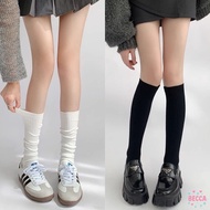 Drop 79 Yuan⬇️59 Yuan💝Becca-z0317 [Ready Stock-Fast Shipping] Plain Thin Calf/Pile Socks Pile Socks 