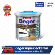 Beger Aqua Deck เบเยอร์ อควา เดคสเตน สีย้อมพื้นไม้สูตรน้ำ M-9900 (สีใส) (1/4 GL, 1 GL)