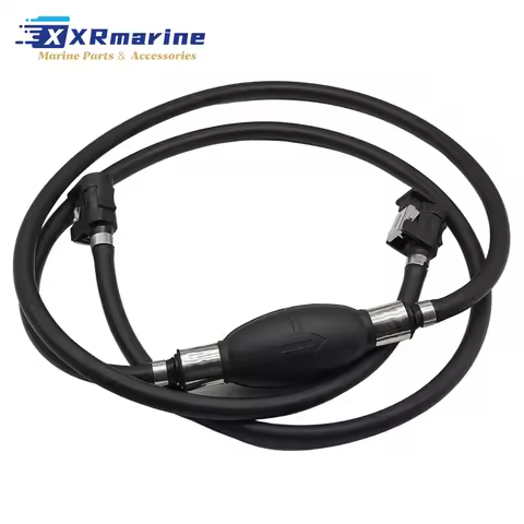 61J-24306-04 Outboard Fuel Line Hose 8MM 5/16" W/ Connector and Primer Bulb Fits for Yamaha Motors 6