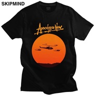 Apocalypse Now Tshirt Men Pure Cotton Huey Helicopter T-shirt Vietnam War Tee Tops Round Neck Short 