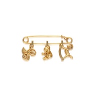 Cartier Vintage Gold Safety Pin Brooch