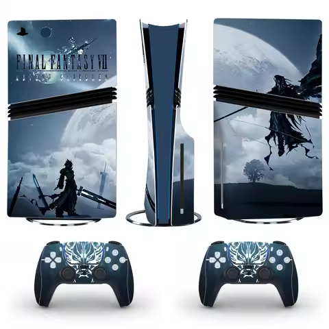 Gmae Final Fantasy PS5 Pro Disc Skin Sticker Protector Decal Cover for Console Controller PS5 Pro Di