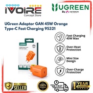 Ugreen GAN 45W Adapter Type-C Fast ChargingORANGE 95321