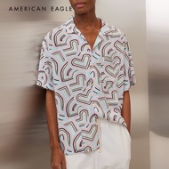 American Eagle Pride Button-Up Poolside Shirt เสื้อเชิ้ต ผู้ชาย แขนสั้น (EMSH 015-6306-119)