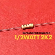 (10 PCS) RESISTOR 1/2W 1/2WATT 2K2 2.2K KILO CF 5% ROHS