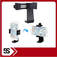 L-shaped Bar Phone Clamp Head with Tightening Screw, Sturdy 360 Degree Rotating Phone Clamp Head