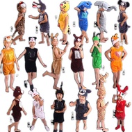 Kanak-kanak/haiwan berdandan kostum Halloween berdandan Split gajah pendek Panda Sika rusa Raccoon F