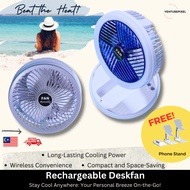 FlexiBreeze Foldable Rechargeable Desk Fan | | Mini Fan | Hanging Fan | Strong Wind |Stay Cool Anywh