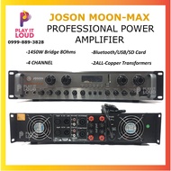 JOSON MOON MAX PROFESSIONAL 4 CHANNEL HIGH POWERED AMPLIFIER 1450W BRIDGE 8OHMS