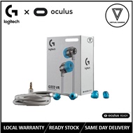Logitech G333 VR Gaming Earphones for Oculus Quest 2 Virtual Reality - Custom Cable and Straps with 