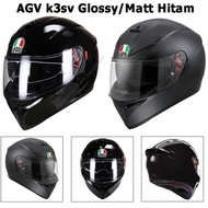 (COD) Helm AGV Full Face AGV K3 SV Matt/Glossy Black Helm Agv Helm