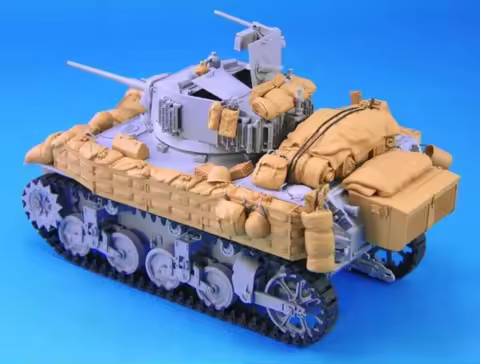 1/35 Scale DieCast Resin Model Assembled Kit M5A1 Tank Stowage Set (No Tank) Unassembled Unpainted