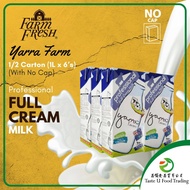 1/2 Carton FARM FRESH UHT Yarra Professional Full Cream Milk (No Cap) / Master Barista (No Cap)/ Alm