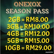 XOX / ONEXOX Season Pass Data Promotion