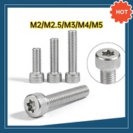 304 Stainless Steel Torx Head Bolt Skru Bunga Allen Key Cawan Besi Putih Tahan Karat 304不锈钢梅花杯头螺钉  M