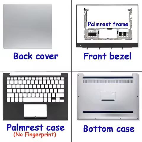 OEM Replacement Back Cover Bezel Palmrest Bottom Case for Dell XPS 13 9350 9360 P54G