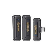 BOYA BY-WM3T2-U2 MINI 2.4GHZ WIRELESS MICROPHONE FOR ANDROID USB C ไมค์ไร้สาย - BLACK