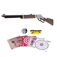Barra Air Guns 1866 Cowboy Series Lever Action Air Rifle, Shoots .177 Caliber Pellets and BBS, 600-8