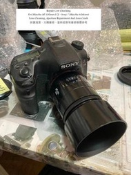 Repair Cost Checking For Minolta AF 100mm f/2 - Sony / Minolta A Mount Lens Cleaning, Aperture Repai