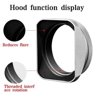 Aluminum alloy lens hood filter adapter ring X100F X100S X100T X100VI sqre metal accessories