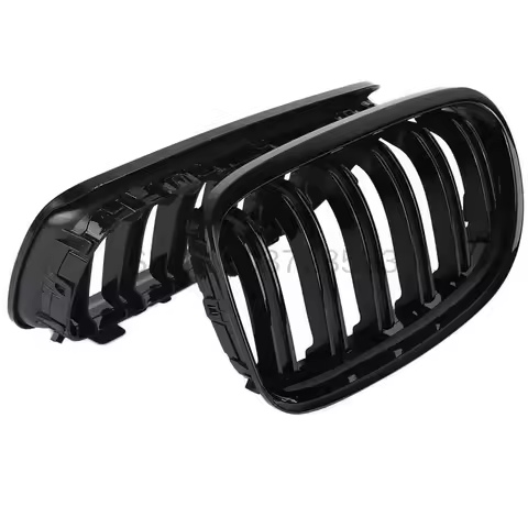 Dual Bar Bright Black Racing Grills for BMW 3 Series E90 E91 LCI 2009-2012 -Car Front Grille Upgrade