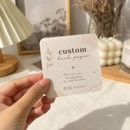 CUSTOM FREEBIES BACKPAPER | PACKING Base