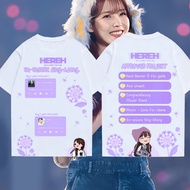 Tshirt Kaos IU tshirt  T-Shirt IU Concert H.E.R World Tour 2024 - 2024 IU HEREH WORLD TOUR CONCERT T