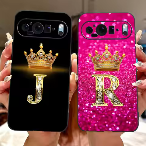 For Google Pixel 9 Pro 9a Pixel9 Fashion New Crown Letter Phone Case For Google Pixel 9 Pixel9a 9Pro