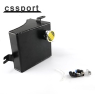 Car Coolant Overflow Tank 240SX S13 SR20DET KA24DE KA24E KA24 Aluminum Triangle Kettle Reservoir Kit