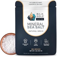 Baja Gold Mineral Sea Salt - Recommended by Gary Brecka - Organic Natural Grain Salt for Cooking & B