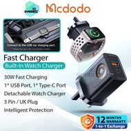 Mcdodo CH-398 30W Charger Adapter Built-In Detachable Watch Charger Wall Charger Mcdodo CH-3980 Mcdo